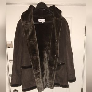 JG Hook Faux Suede Fur Coat 1x